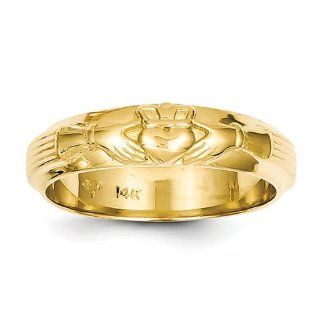 14k Mens Claddagh Ring   Size 10   JewelryWeb Jewelry