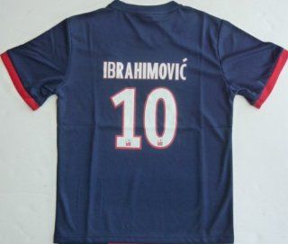 2013/2014 PSG PARIS SAINT GERMAIN HOME IBRAHIMOVIC 10 FOOTBALL SOCCER Kids JERSEY  Sports & Outdoors