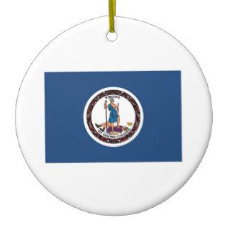 Virginia Flag Christmas Ornament
