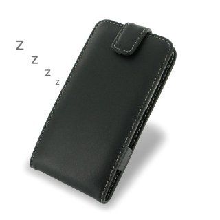 BlackBerry Z30 Leather Case / Cover (Handmade Genuine Leather)   Flip Top Type (Black) by Pdair Electronics