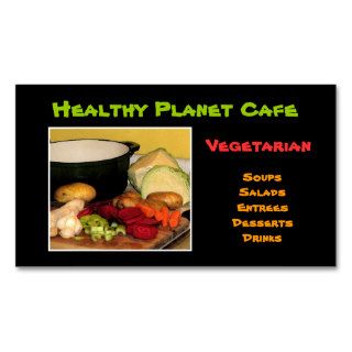Vegetarian Restaurant Business Card