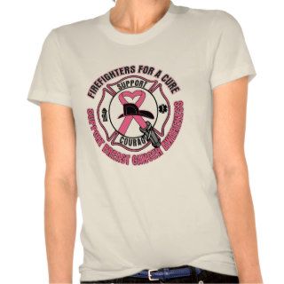 Firefighters For A Cure Breast Cancer T shirts