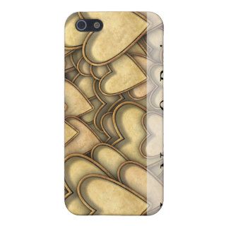 Golden Hearts Everywhere iPhone 5 Case