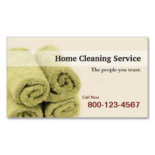 Home Cleaning Service business card