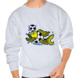 Football Fish Soccer Pull Over Sweatshirt
