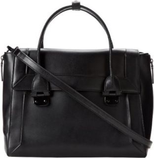 BCBG Harper Snap NLJ459LE Top Handle Bag, Black, One Size Top Handle Handbags Shoes
