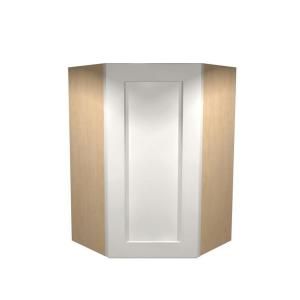 Home Decorators Collection Assembled 24x30x24 in. Wall Angle Corner Cabinet in Newport Pacific White WA2430R NPW