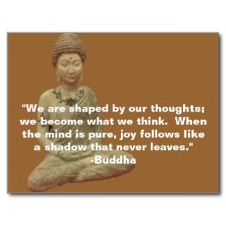 Buddha Inspiration Message Card Post Cards