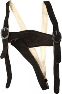 Leather suspenders, classic design bavarian Lederhosen suspender, Colour Camel at  Mens Clothing store