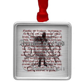 Armor of God Soldier Christmas Ornaments