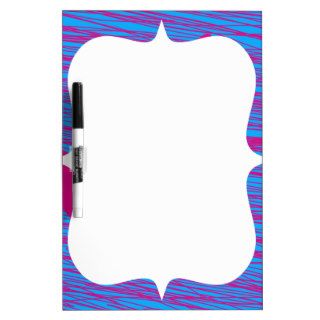Hot Pink Blob Teal Fuchsia Abstract Art Dry Erase Whiteboards