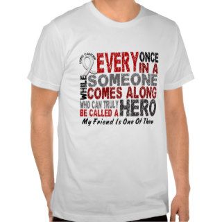 HERO COMES ALONG 1 Friend LUNG CANCER Tshirts