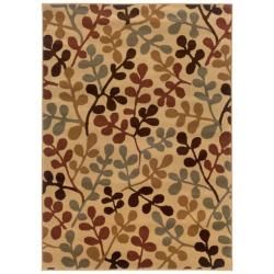 Beige Abstract Rug (3'2 x 5'7) Style Haven 3x5   4x6 Rugs