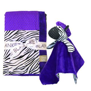 Trend Lab 2 piece Grape Expectations Blanket Set Trend Lab Baby Blankets
