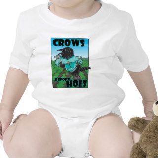 Crows Before Hoes Tee Shirts
