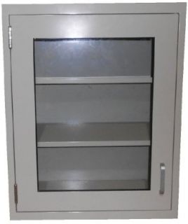 LabDesign 7604 24 Steel Wall Cabinet with Hinged Framed Glass Door, 24" Width x 30" Height x 13" Depth Science Lab Cabinets