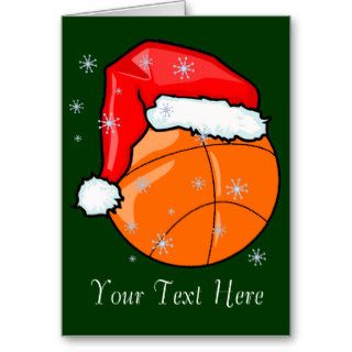 Card   Santa Basketball