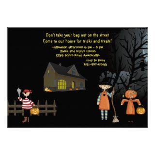 Neighborhood Trick or Treaters Invitation