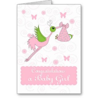 Baby Girl Congratulations, Birth of baby girl Cards