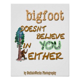 Bigfoot Doesn't Print