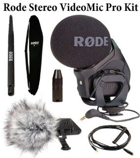 Rode Stereo VideoMic Pro + Rode Deadkitten + Rode Mini Boompole + Rode Boompole Bag + Rode VXLR Minijack to XLR Adaptor + Rode VC1  Professional Video Microphones  Camera & Photo