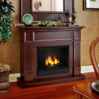 Real Flame Camden Convertible Gel Fuel Firplace in Mahogany 3150 M   Gel Fuel Fireplaces