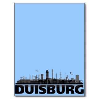 Duisburg city of skyline   postcard