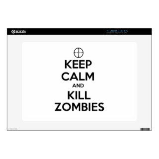 Keep Calm and Kill Zombies Skin For Laptop
