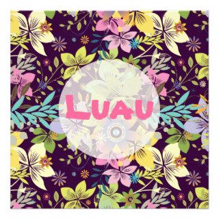DIY / luau, choose your background/text colors Personalized Announcement
