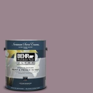 BEHR Premium Plus Ultra Home Decorators Collection 1 gal. #HDC CL 05 Orchard Plum Satin Enamel Interior Paint 775301
