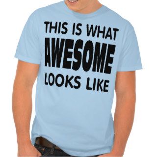 This is what awesome looks like. tshirt