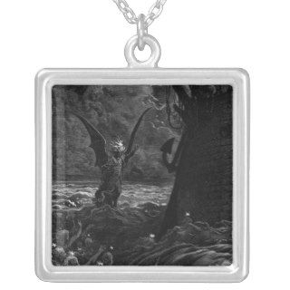 Death fires dancing around the becalmed ship personalized necklace