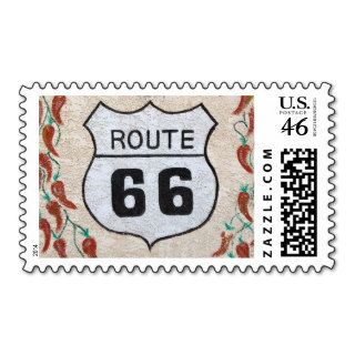 NA, USA, Arizona, Holbrook Route 66 street sign Postage Stamp