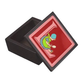 Victorian letter L with a cute little girl Premium Gift Boxes