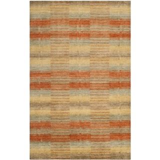 Hand knotted Himalayan Southwest Multi colored Wool Rug (3' x 5') Safavieh 3x5   4x6 Rugs