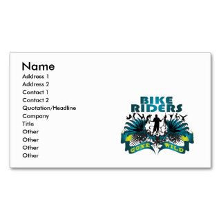 Bike Riders Gone Wild Business Card Template