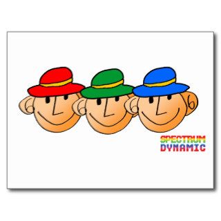 Three Men Three Hats Post Cards