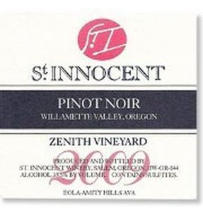 St. Innocent Pinot Noir Zenith Vineyard 2010 750ML Wine