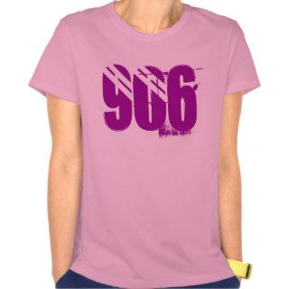 "906" Pink Upper Peninsula Ladies t shirt