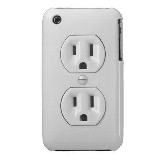 Funny Power Outlet Case Mate iPhone 3 Cases
