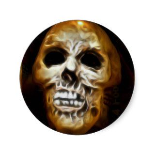 Creepy Halloween Skull Sticker