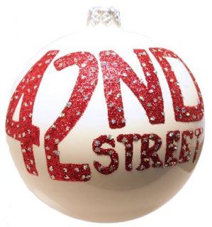 42nd St New York City Polish Glass Christmas Ornament   Decorative Hanging Ornaments
