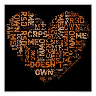 RSD/CRPS Doesn't Own Me Heart Poster