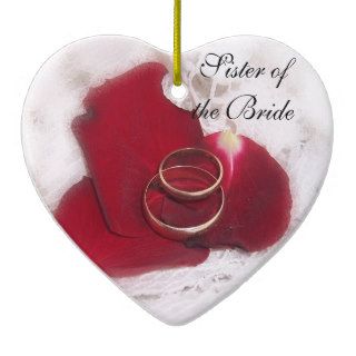 Sister Of The Bride Christmas Tree Ornaments