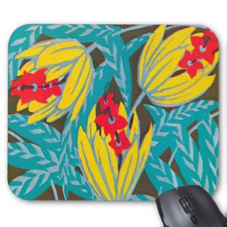 Floral Art Deco Mousepad #2