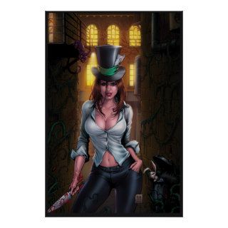 Madness of Wonderland #1   Female Mad Hatter Poster