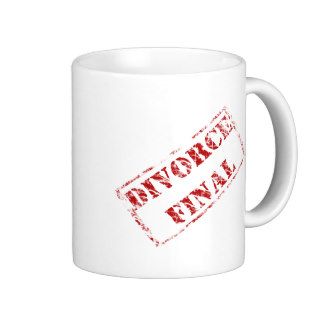 Divorce Final Stamp Coffee Mugs