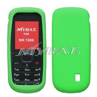 Green Gel Skin Cover Case for Nokia 1006 [Mybat Brand] Cell Phones & Accessories