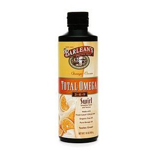 Barlean's Organic Oils Total Omega 3 6 9 Swirl, Orange Cream 16 fl oz (454 g) Health & Personal Care