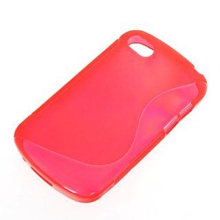 EVERGREENBUYING S line Soft Flexible Gel TPU Silicone Back Case Cover For Blackberry Q10 Red Cell Phones & Accessories